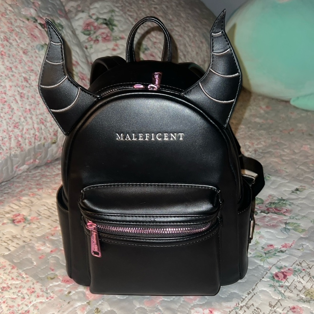 Loungefly Disney Sleeping Beauty Maleficent Minimalist Figural Mini Backpack